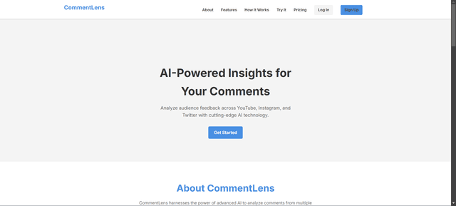 CommentLens: AI-Powered Sentiment Analysis for Social Media
